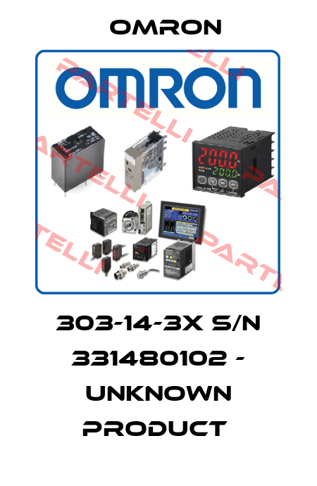 303-14-3X S/N 331480102 - unknown product  Omron