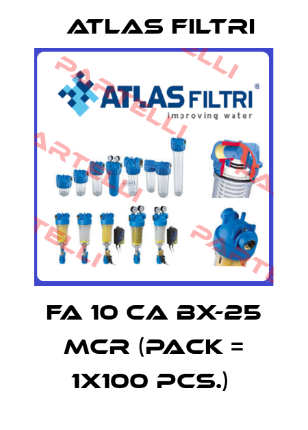 FA 10 CA BX-25 MCR (Pack = 1x100 pcs.)  Atlas Filtri