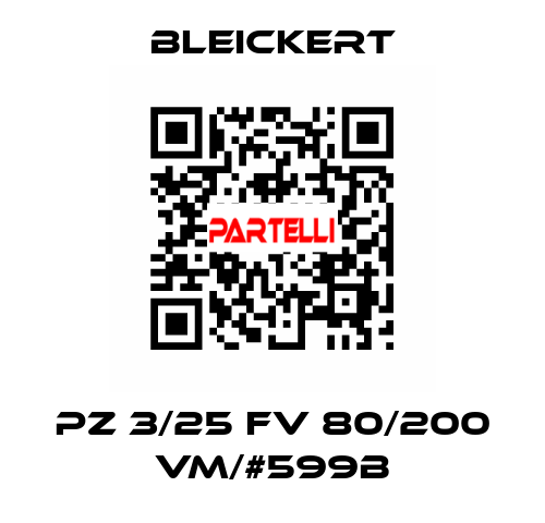 PZ 3/25 FV 80/200 VM/#599B Bleickert