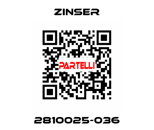 2810025-036 Zinser