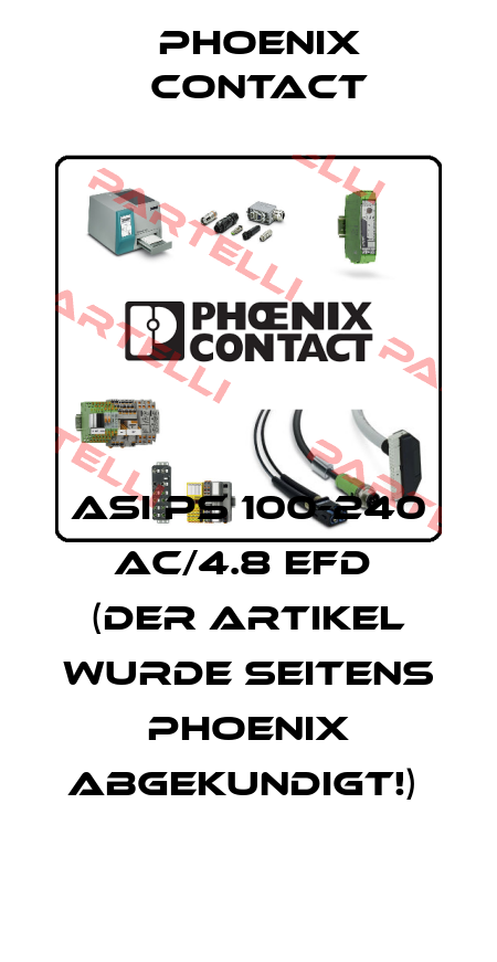 ASI PS 100-240 AC/4.8 EFD  (DER ARTIKEL WURDE SEITENS PHOENIX ABGEKUNDIGT!)  Phoenix Contact