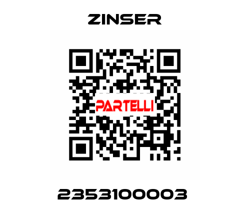2353100003  Zinser