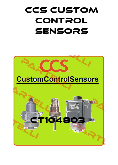 CT104803  CCS Custom Control Sensors