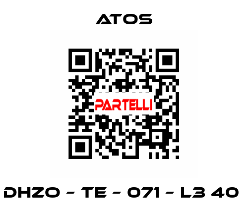 DHZO – TE – 071 – L3 40  Atos