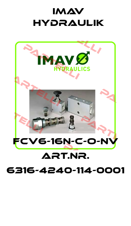 FCV6-16N-C-O-NV ART.NR. 6316-4240-114-0001  IMAV Hydraulik