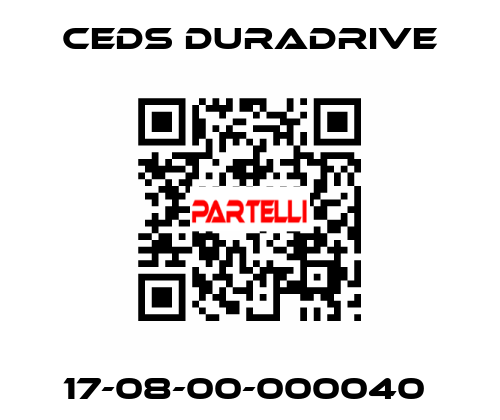 17-08-00-000040  Ceds Duradrive