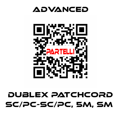 Dublex Patchcord SC/PC-SC/PC, 5m, SM  Advanced