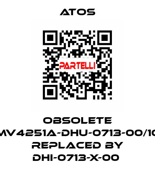 OBSOLETE MV4251A-DHU-0713-00/10 Replaced by DHI-0713-X-00  Atos