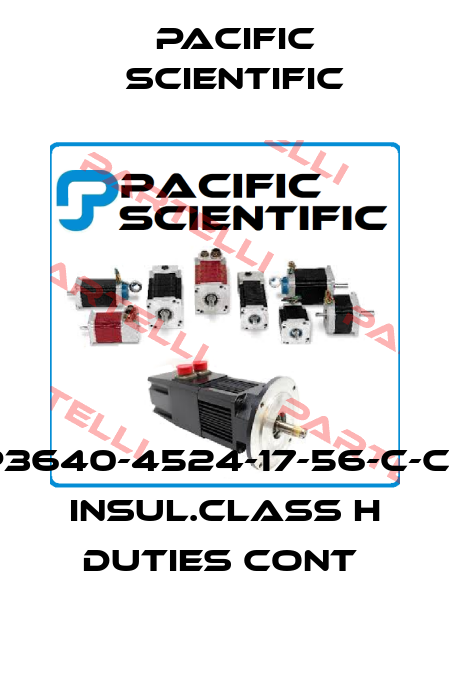 P/N.EP3640-4524-17-56-C-CU;MDL INSUL.CLASS H DUTIES CONT  Pacific Scientific