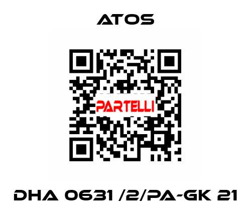 DHA 0631 /2/PA-GK 21 Atos