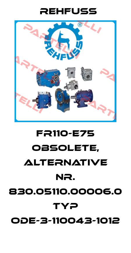 FR110-E75 obsolete, alternative Nr. 830.05110.00006.0 Typ ODE-3-110043-1012 Rehfuss