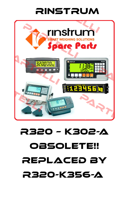 R320 – K302-A Obsolete!! Replaced by R320-K356-A  Rinstrum