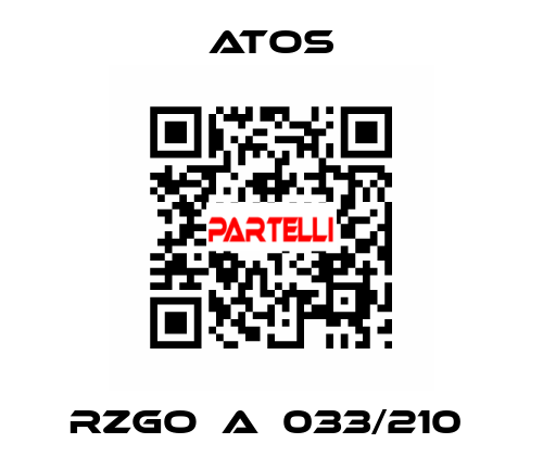 RZGO‐A‐033/210  Atos