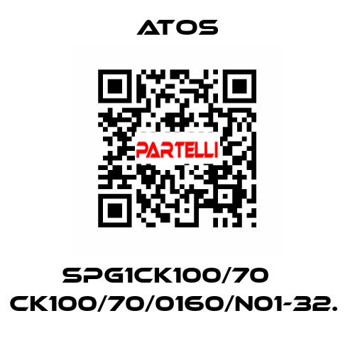 SPG1CK100/70    CK100/70/0160/N01-32.  Atos