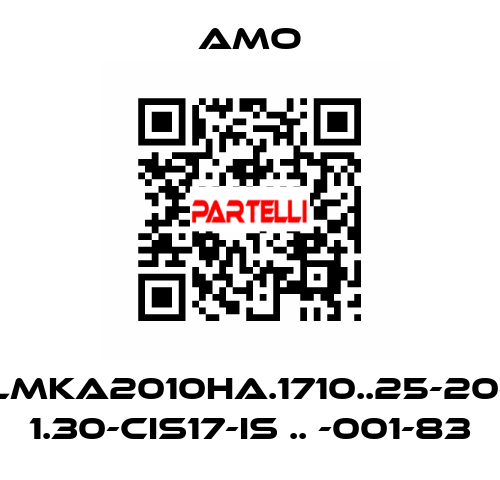 LMKA2010HA.1710..25-20- 1.30-CIS17-IS .. -001-83 Amo