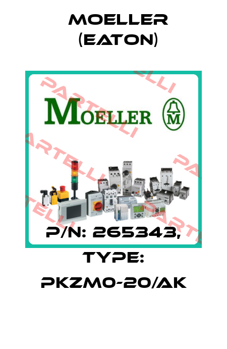 p/n: 265343, Type: PKZM0-20/AK Moeller (Eaton)
