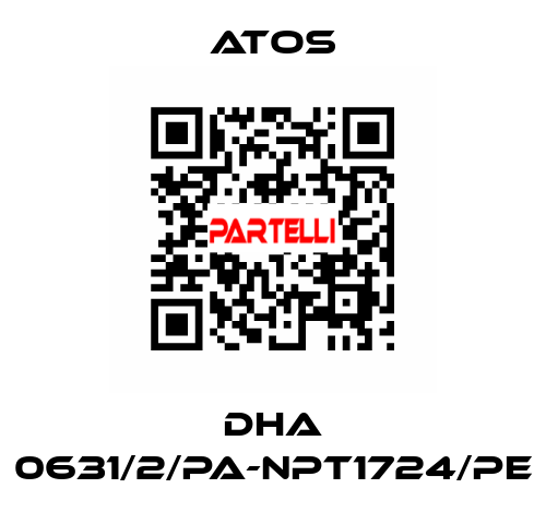 DHA 0631/2/PA-NPT1724/PE Atos