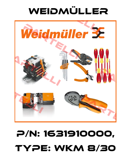 P/N: 1631910000, Type: WKM 8/30 Weidmüller