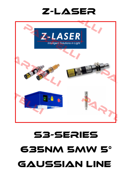 S3-Series 635nm 5mW 5° Gaussian Line  Z-LASER