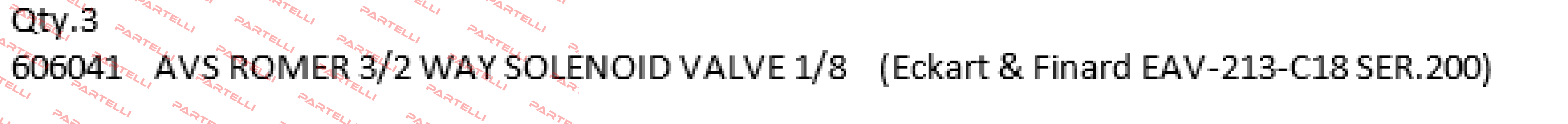 P/N: 606041 Type: EAV-213-C18-1/8F-00 Avs Römer