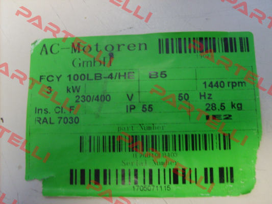 FCY 100 LB 4/HE  AC Motoren
