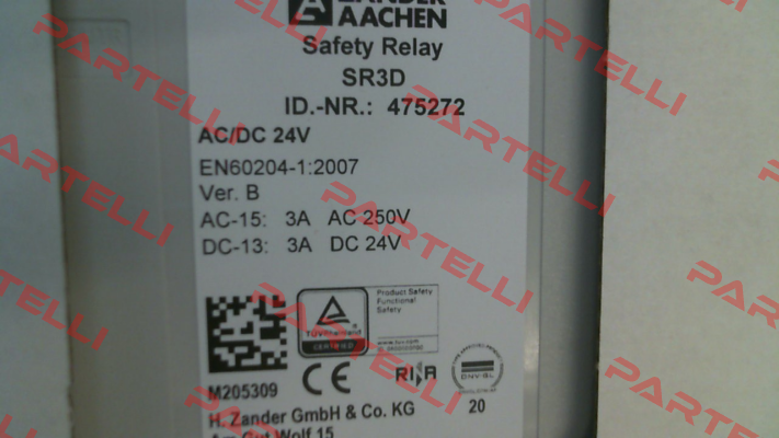 475272 / SR3D AC/DC 24V ZANDER AACHEN