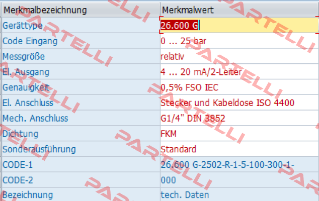26.600 G-2502-R-1-5-100-300-1-000 Bd Sensors
