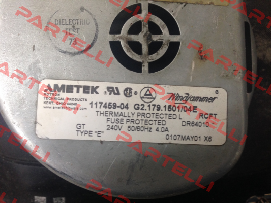 117459-04 G2.179.1501/04E Ametek Windjammer
