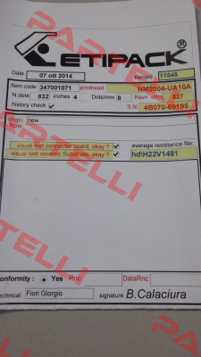 347001071 NM2004-UA10A   Etipack