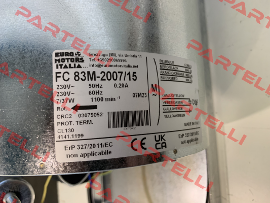 FC83M-2007/15 3075052 Euro Motors Italia