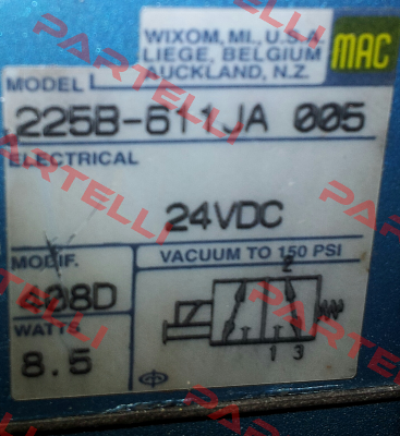 225B-611JA/2840 (005+408D) (MAC822133) МAC Valves